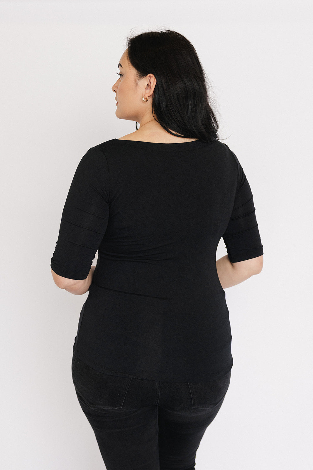 Boatneck Half Sleeve Tee