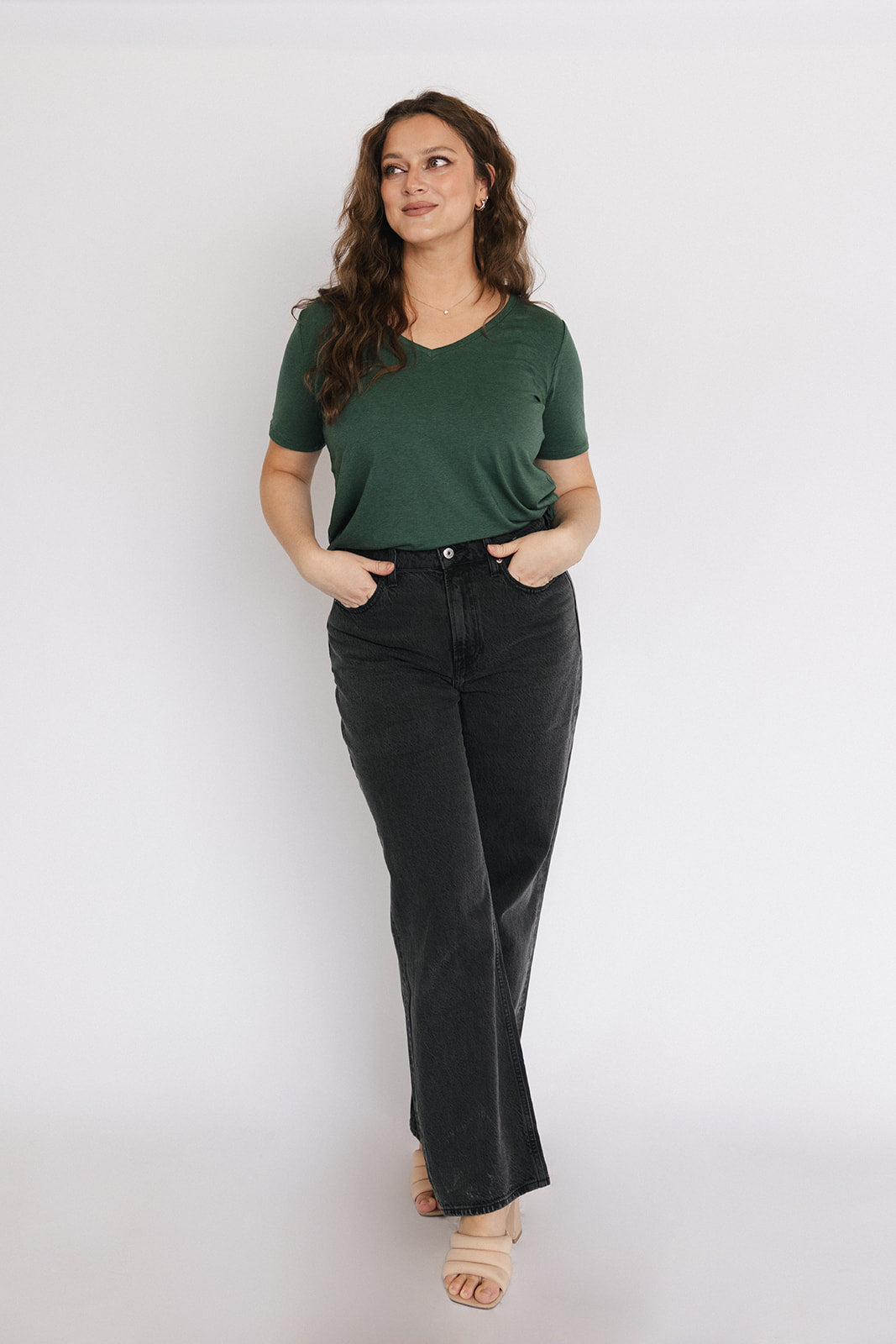 Slouchy V Neck Tee