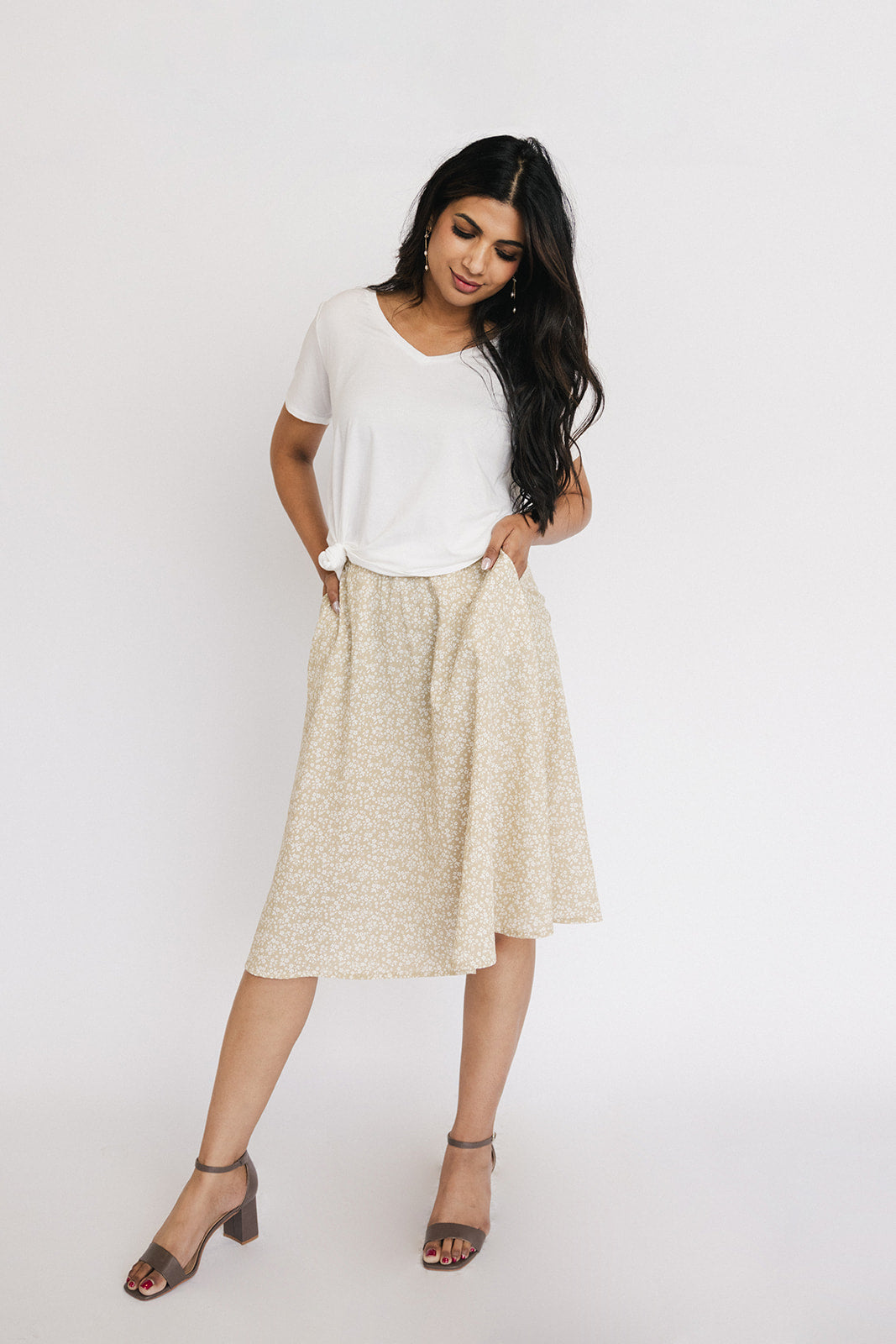 Slouchy V Neck Tee