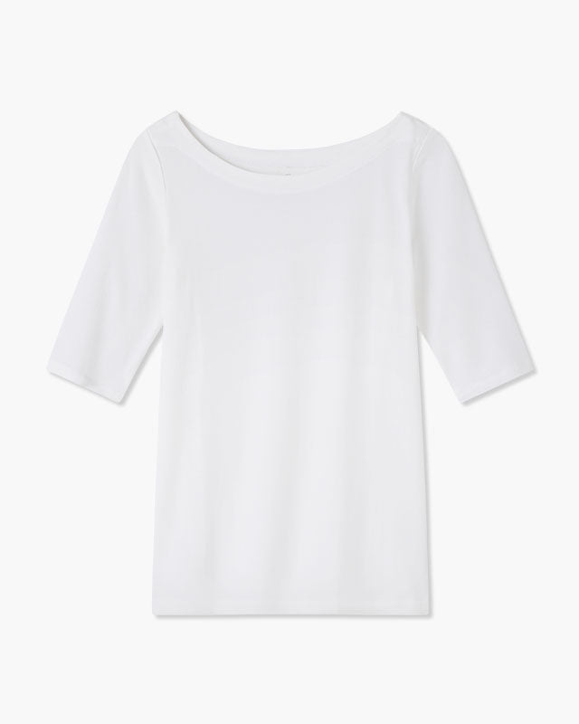 Boatneck Half Sleeve Tee