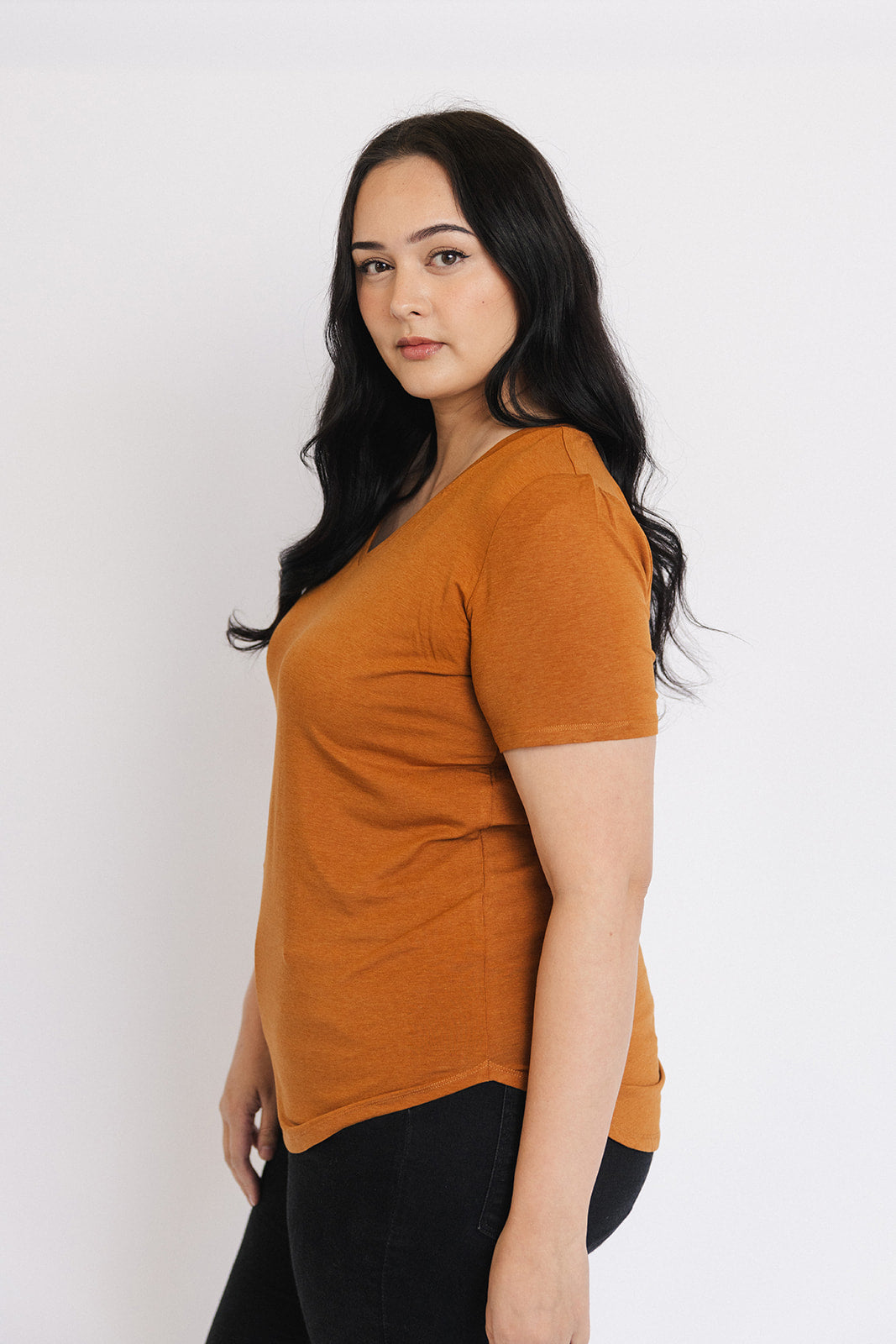 Slouchy V Neck Tee