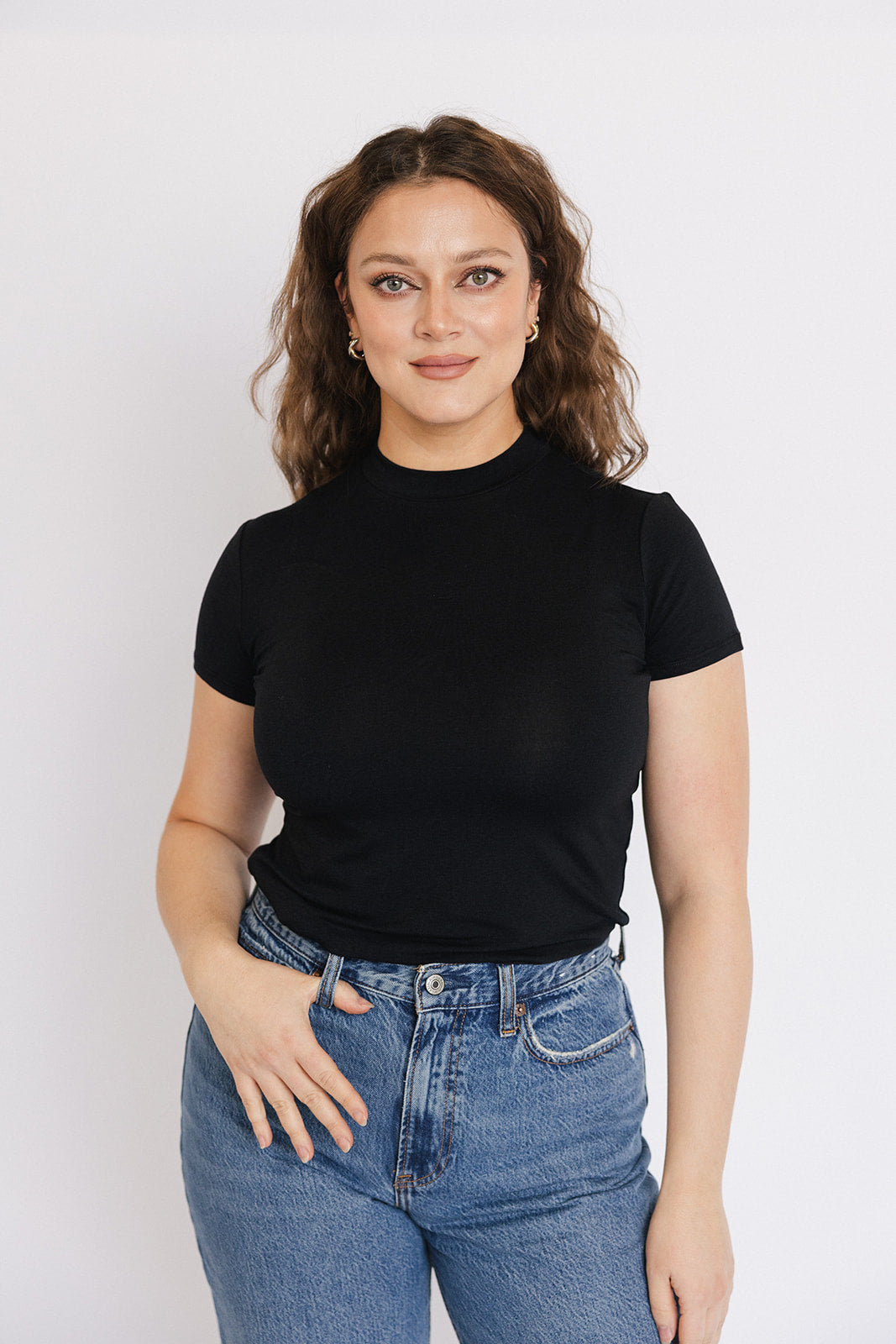 Mock Neck Top