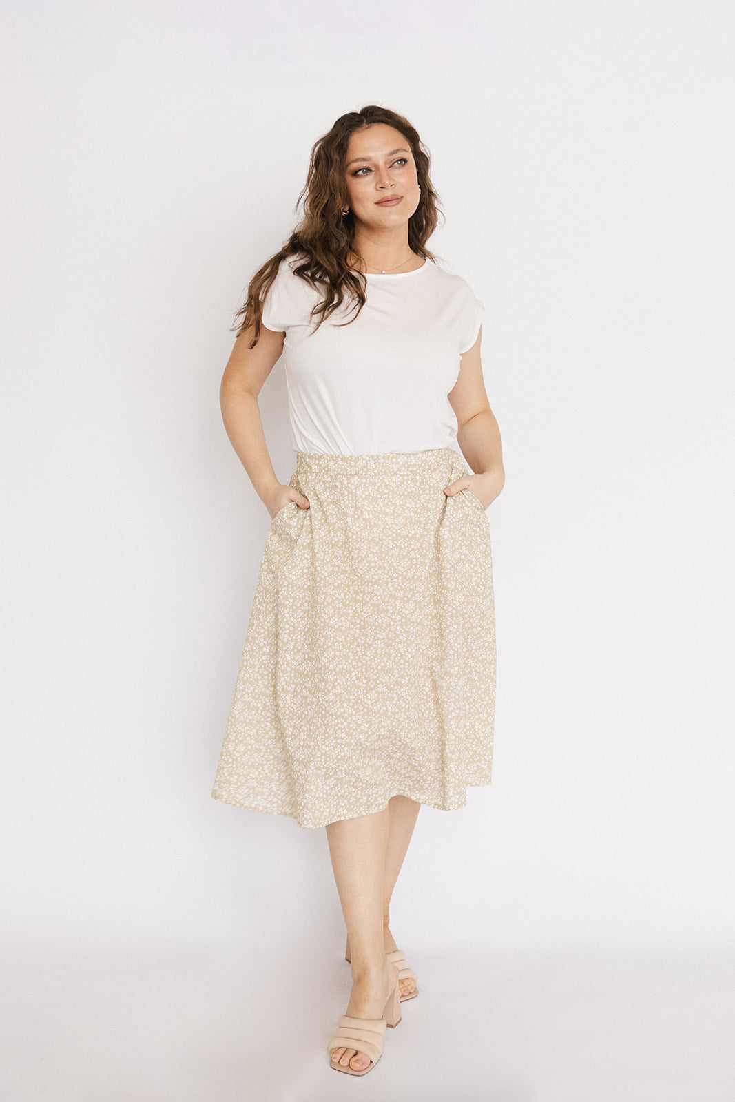 Midi Swing Skirt