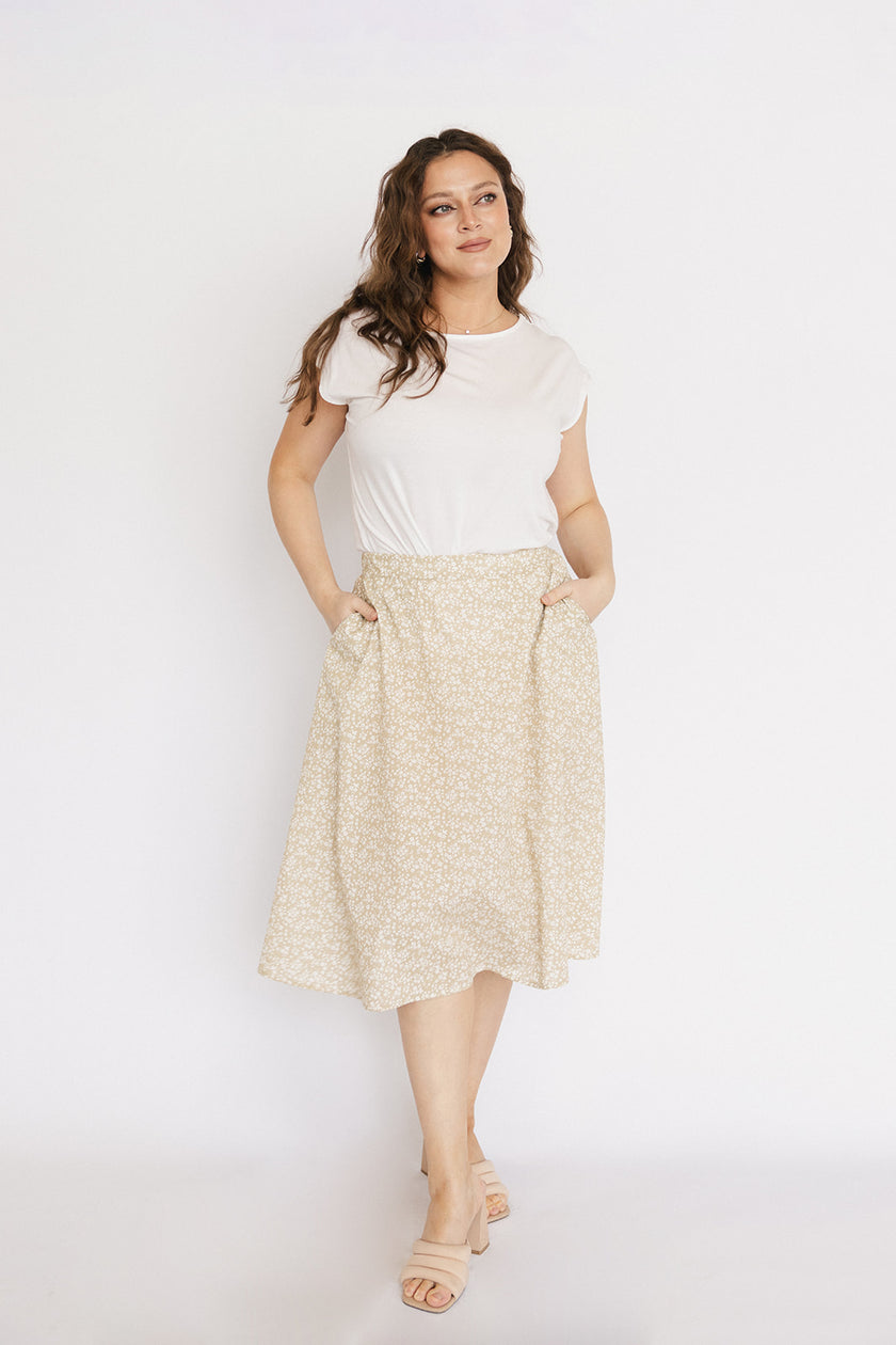 Midi Swing Skirt