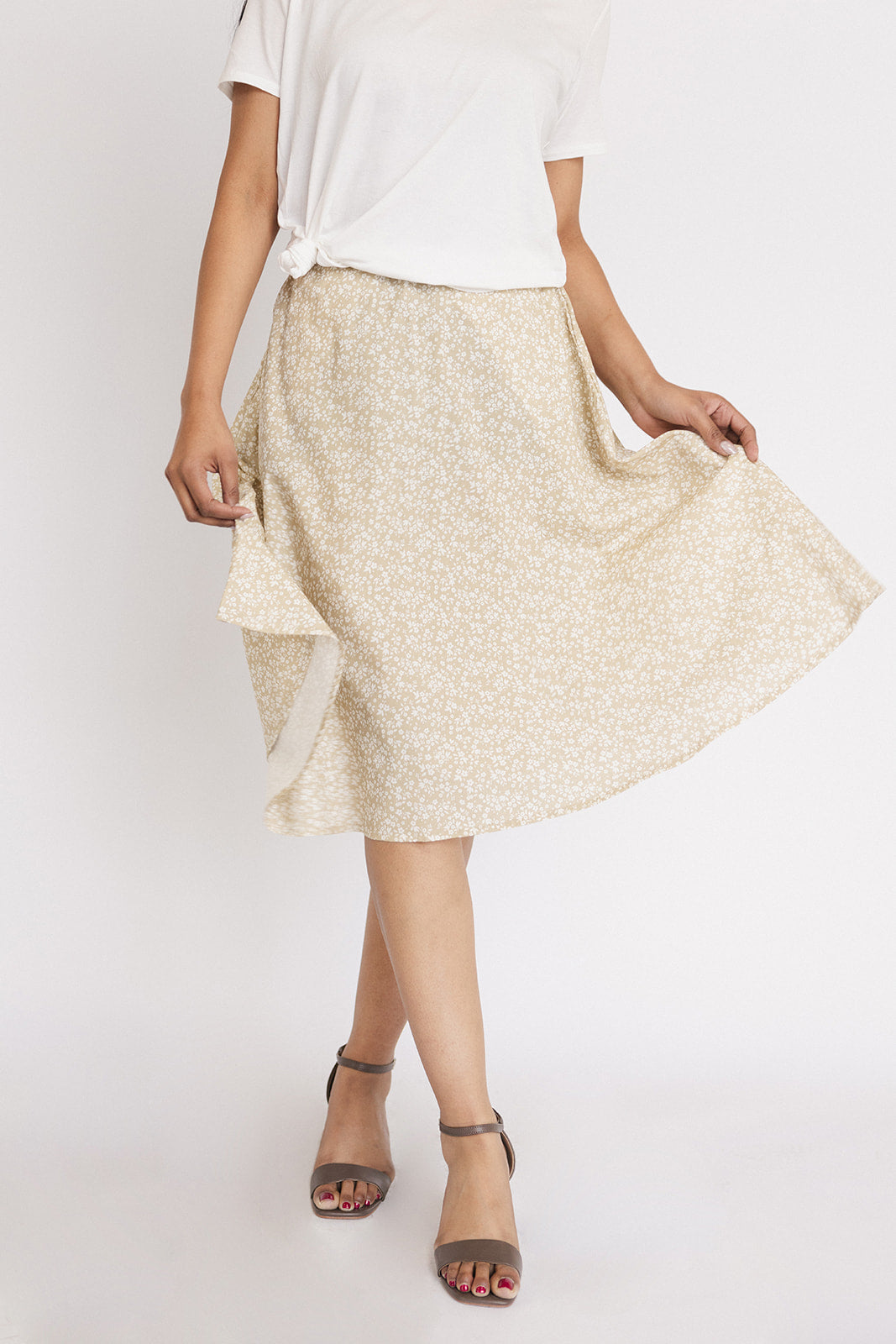 Midi Swing Skirt