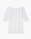 Boatneck Half Sleeve Tee